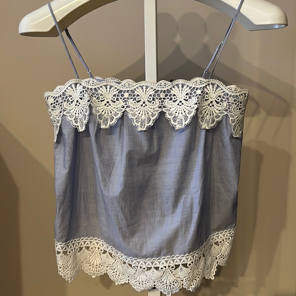 Express lace overlay spaghetti strap top New No Tags